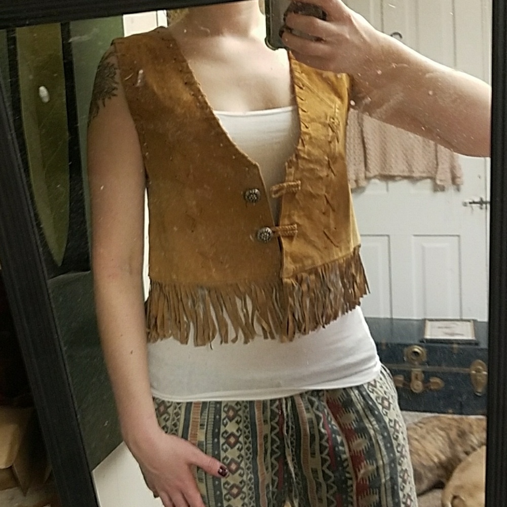 100 % leather vest